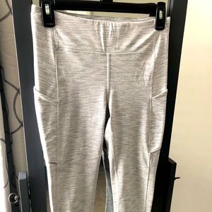 Lululemon Speed Up Tight 23” White Gray Stripes